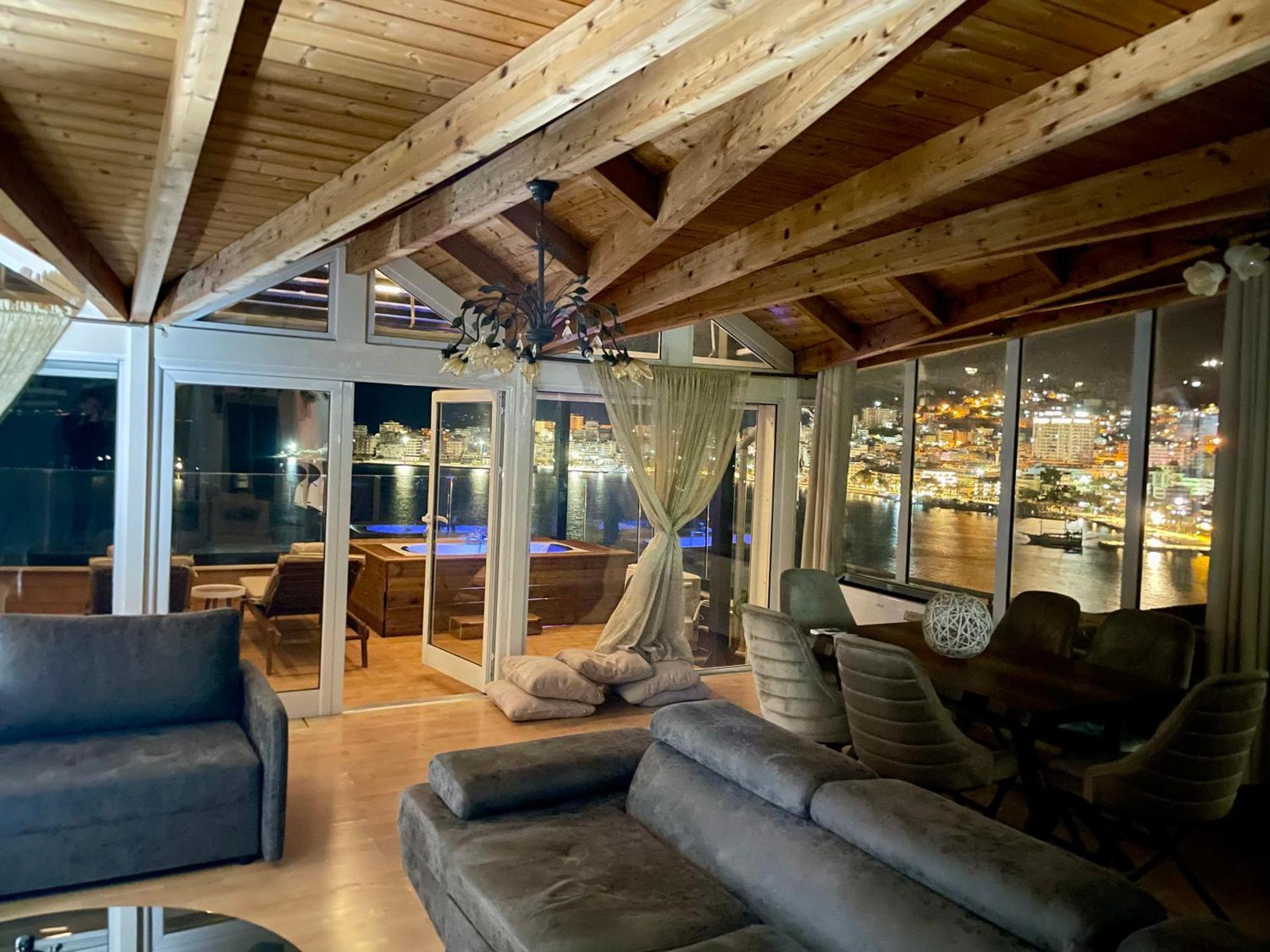 Seaview Golden Penthouse Apartment Sarande Exterior photo