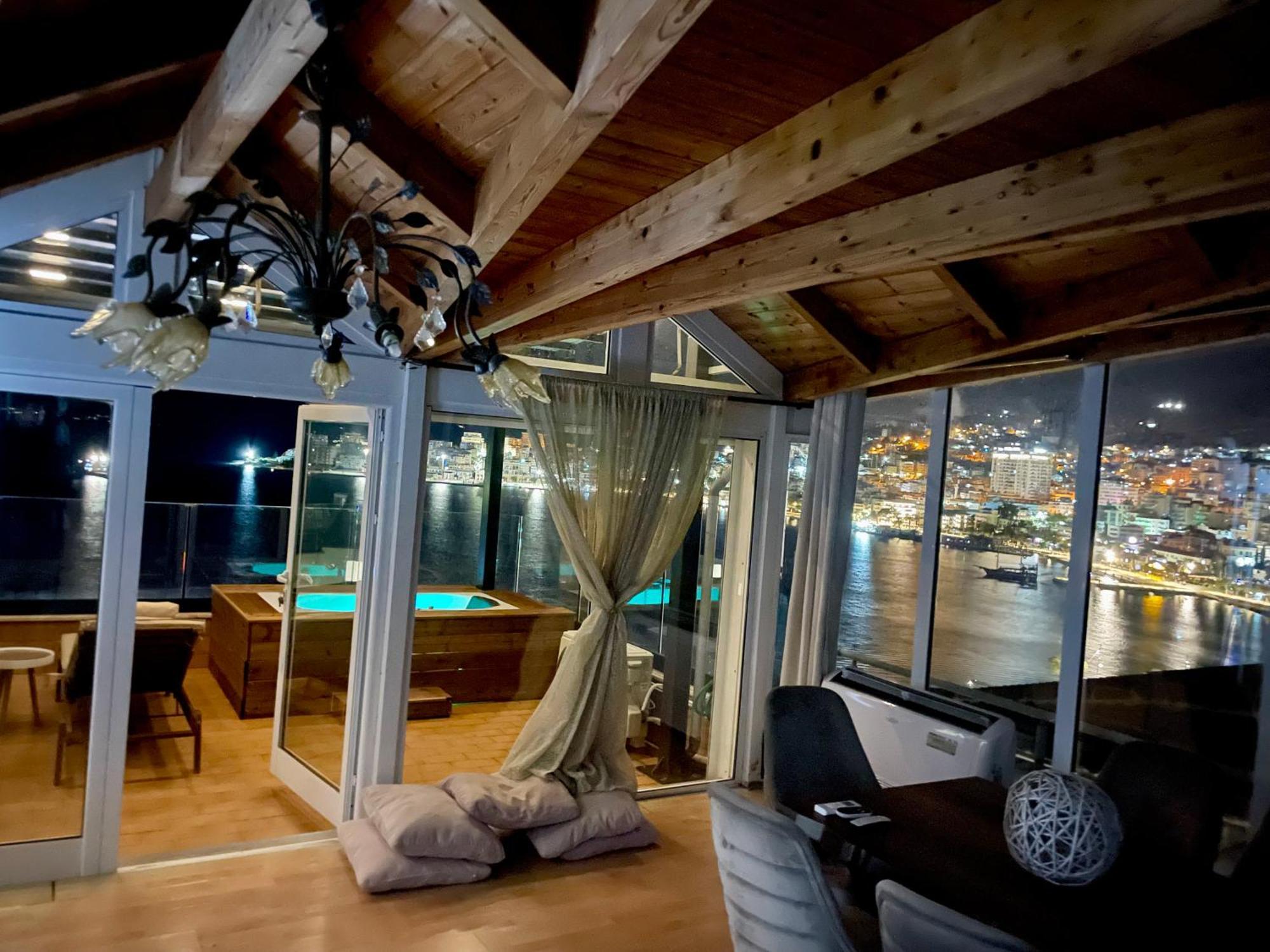 Seaview Golden Penthouse Apartment Sarande Exterior photo